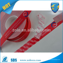 Alibaba China PET Custom Logo Anti-Fälschungssicherheit Etikettenband